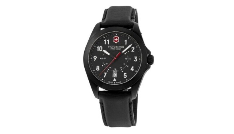 New Victorinox Swiss Army Heritage Quartz Black Dial Men’s Watch 241970
