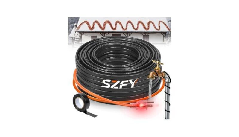 24FT Heat Tape for Water Pipes, -40°F Deicing Cable