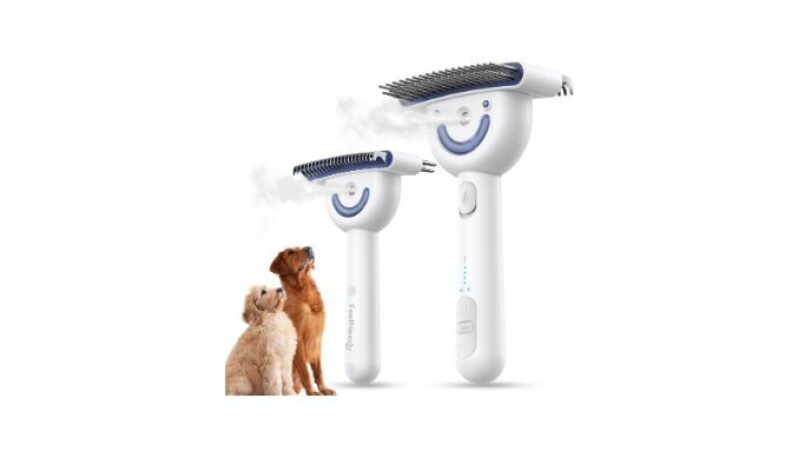 Dog Brush for Shedding with Steam – Dual-Sided Dematting and Deshedding Tool