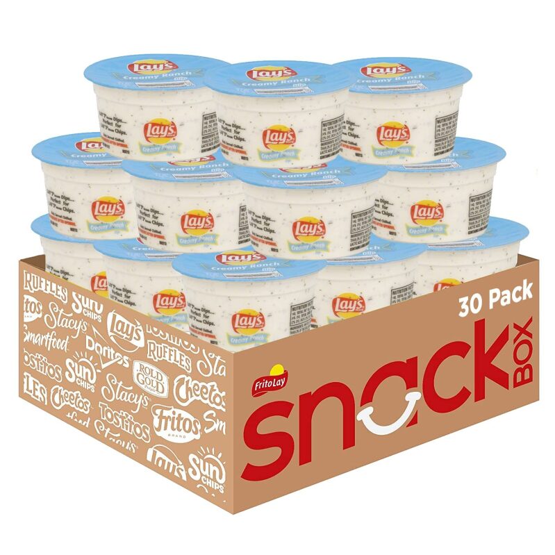 30-Pack Lay's Creamy Ranch Dip Cups - Perfect for Your Snacking Needs