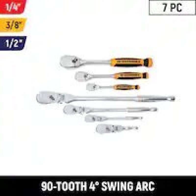 GEARWRENCH 7-Piece 90-Tooth Ratchet Set - Top-tier Torque Tools