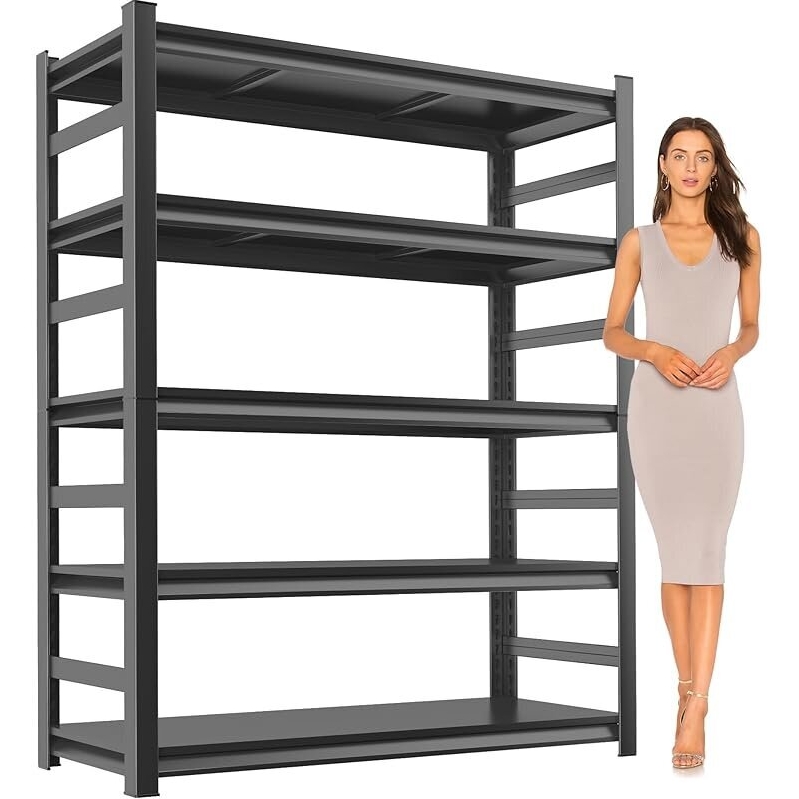 Secure 5-Tier Metal Garage Shelving Unit