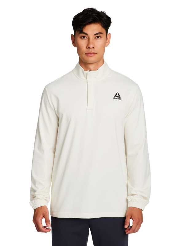 Reebok Mens Active Refined Quarter Zip Pullover - Warmth & Flexibility