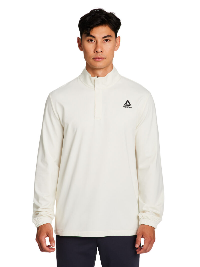 Reebok Mens Active Refined Quarter Zip Pullover - Warmth & Flexibility