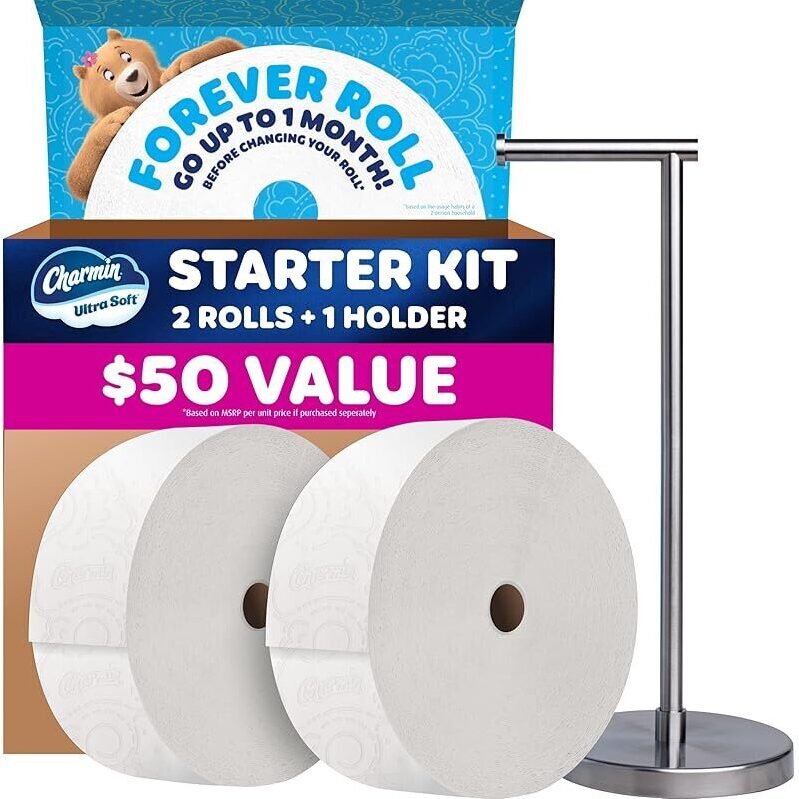 Charmin Ultra Soft Forever Roll Starter Kit - Premium Toilet Paper