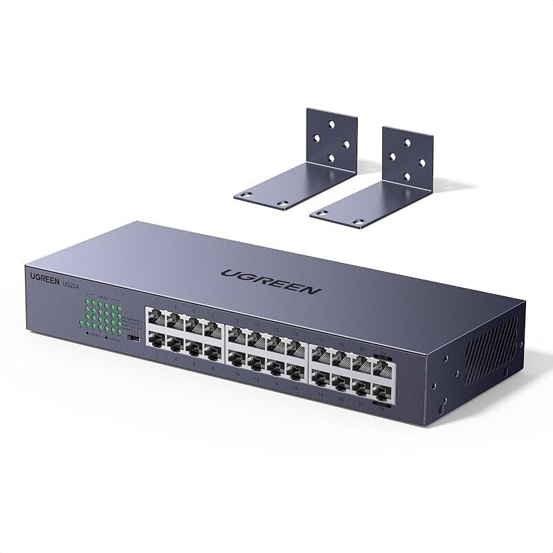 UGREEN 24 Port Gigabit Ethernet Switch: Expand Your Business Network Efficiently