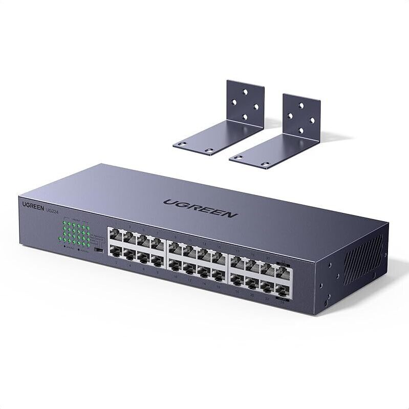 UGREEN 24 Port Gigabit Ethernet Switch: Expand Your Business Network Efficiently