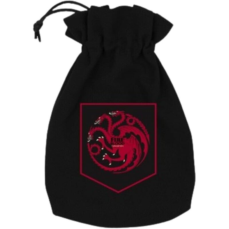 Game of Thrones Targaryen Dice Pouch - Durable Cotton, House Targaryen Design