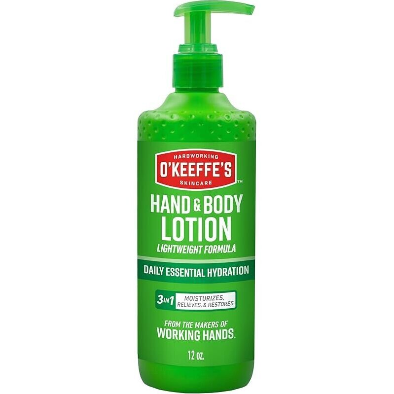 O'Keeffe's Hand & Body Lotion - Lightweight, Non-greasy Hydration
