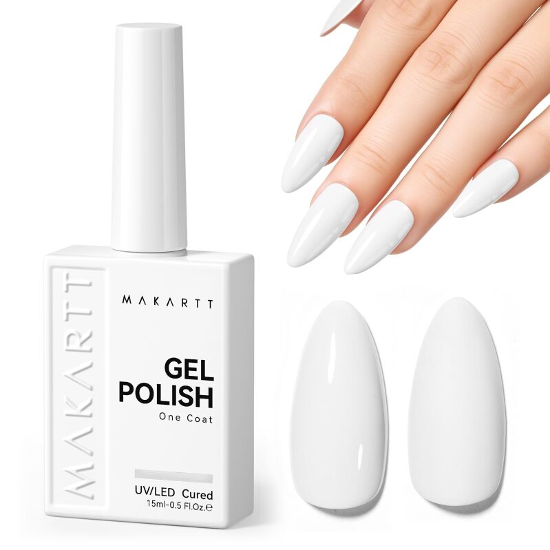 Makartt Ultra-Pigmented White Gel Nail Polish for Flawless Nails