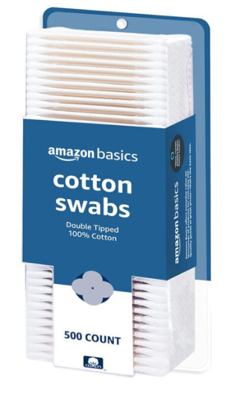 Amazon Basics Double Tipped Cotton Swabs - 500 Count