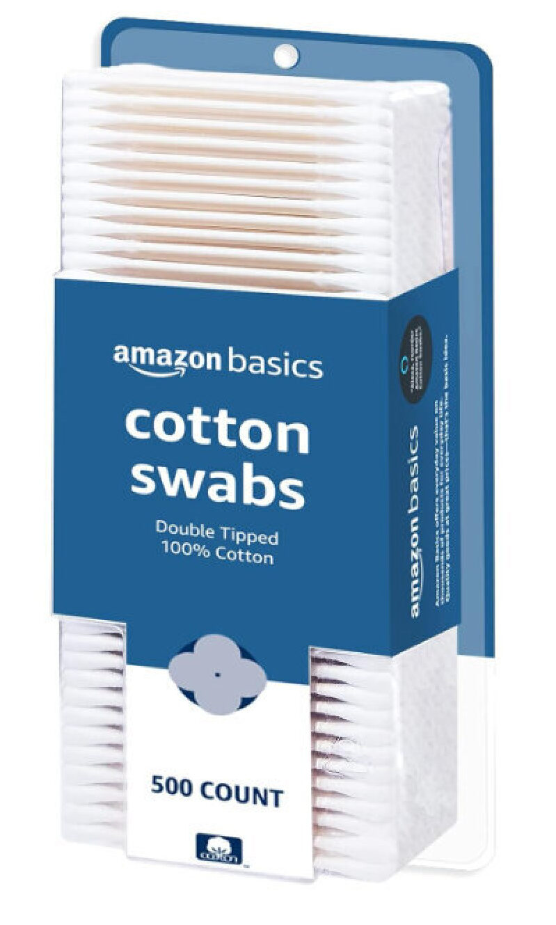 Amazon Basics Double Tipped Cotton Swabs - 500 Count