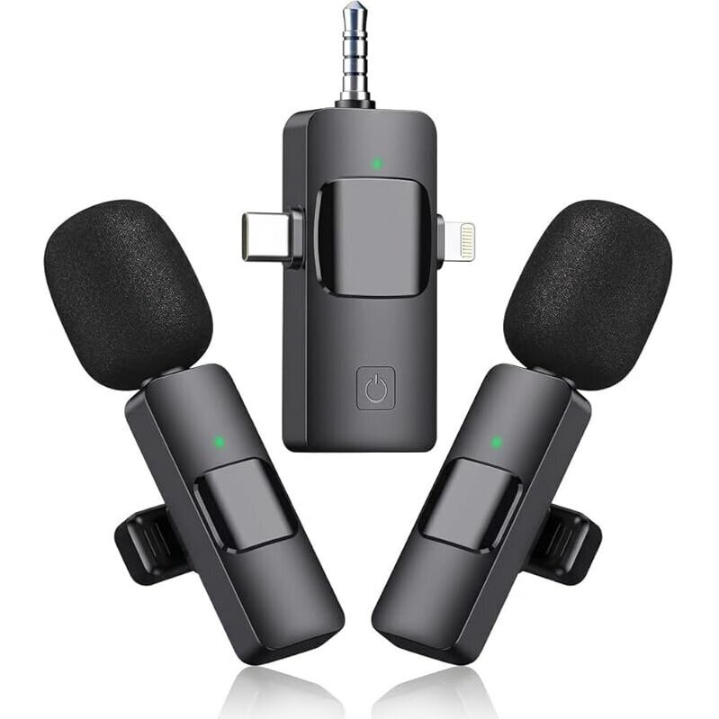 Vansept 3-in-1 Wireless Lavalier Microphone System - Ultimate Recording Solution
