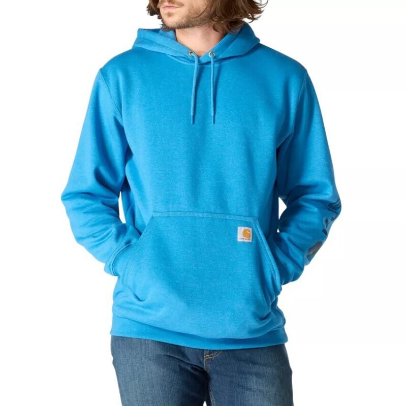 Carhartt Men's K288 Midweight Sleeve Logo Hoodie - Ideal for Outdoor Comfort