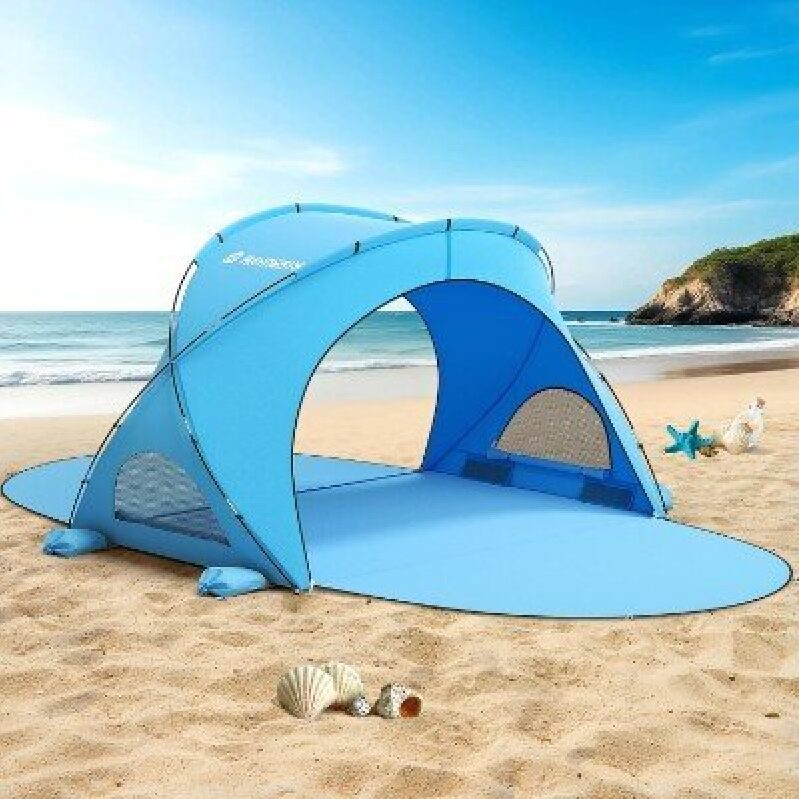 Portable Beach Tent with Sun Protection - Ideal for Outdoor Activities