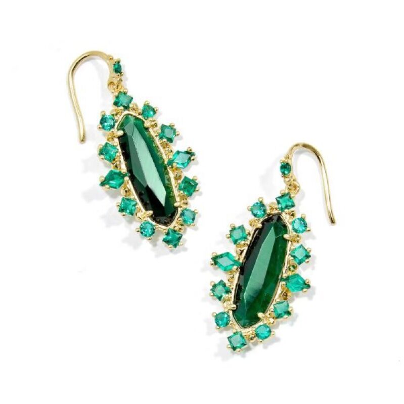 Kendra Scott Eva Crystal-Framed Drop Earrings - Affordable Luxury