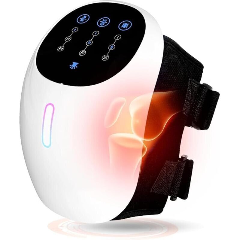 3-in-1 Cordless Heated Vibration Knee Massager - Relieve Pain & Boost Mobility