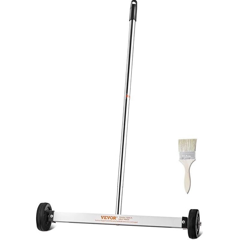 VEVOR Magnetic Pick Up Sweeper 17-inch - Efficient Metal Debris Collector