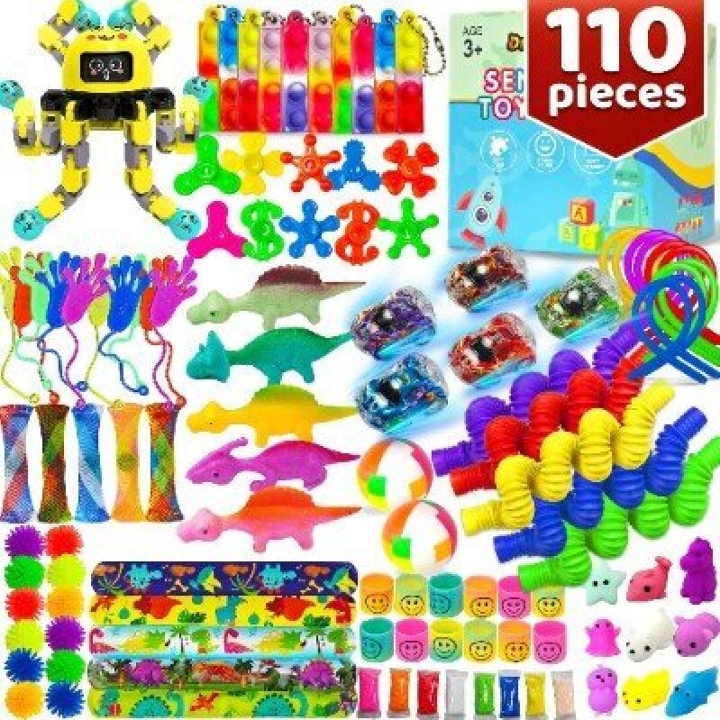 110-Piece Stress Relief Toys Gift Set for Kids