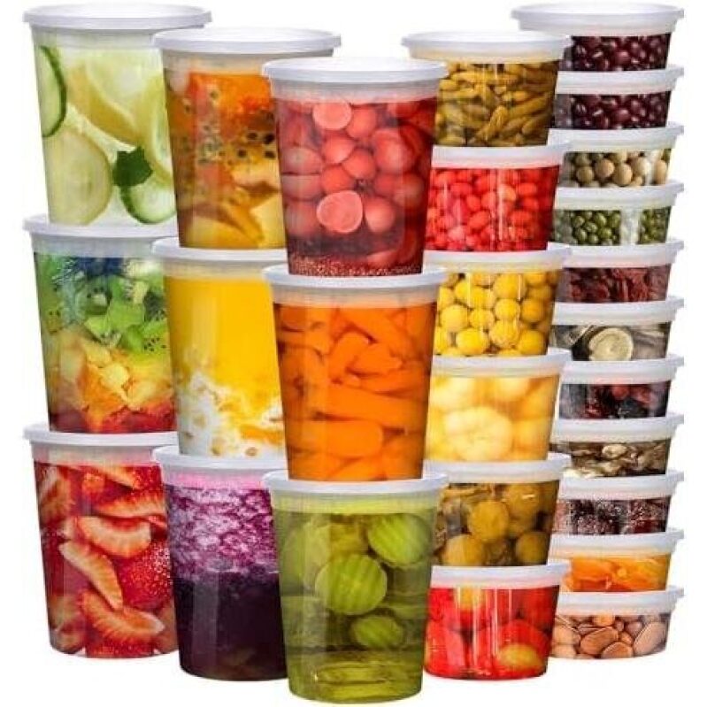 Premium Quality Food Storage Containers - 48 Pack with Lids