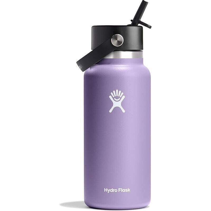 Hydro Flask 32oz Insulated Stainless Steel Water Bottle - Wide Mouth, Leakproof Cap