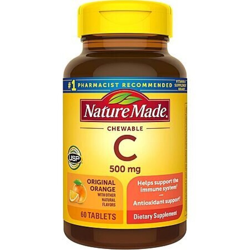 Boost Your Health with Nature Made Chewable Vitamin C 500mg Tablets
