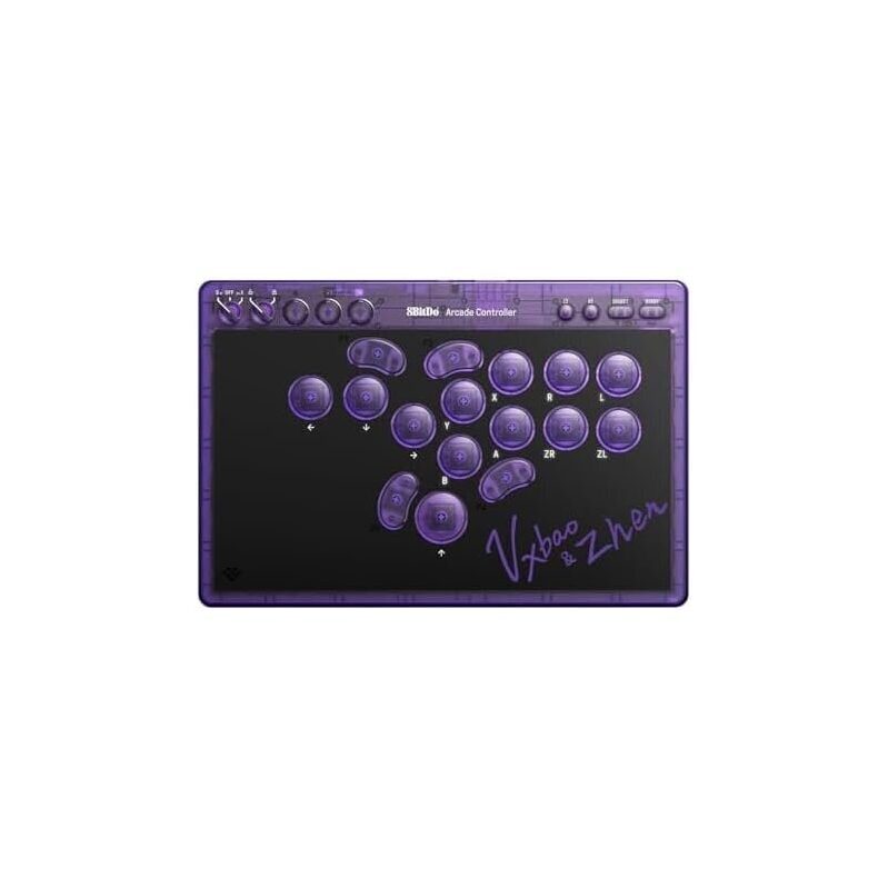 8BitDo All-Button Arcade Controller for Switch & Windows - Precision Gaming