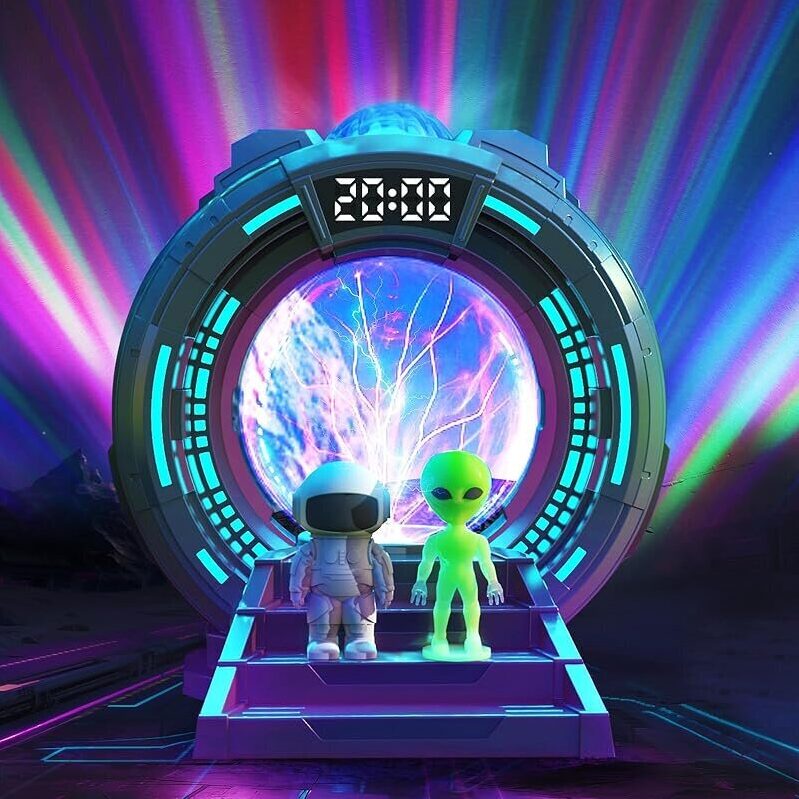 Timboniture Northern Galaxy Light Projector with Plasma Ball - A Stellar Room Decor
