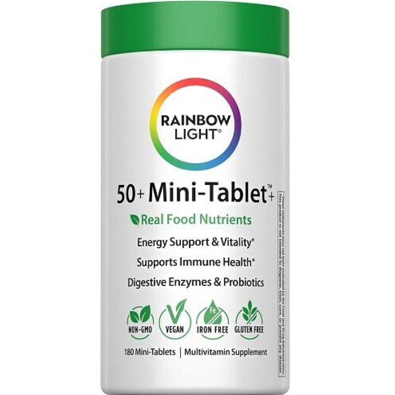 Rainbow Light 50+ Mini-Tablets: Essential Multivitamin for Seniors - Great Deal