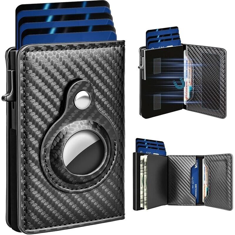 Ziyogift Smart RFID Blocking Air-Tag Wallet - Sleek, Functional, and Secure