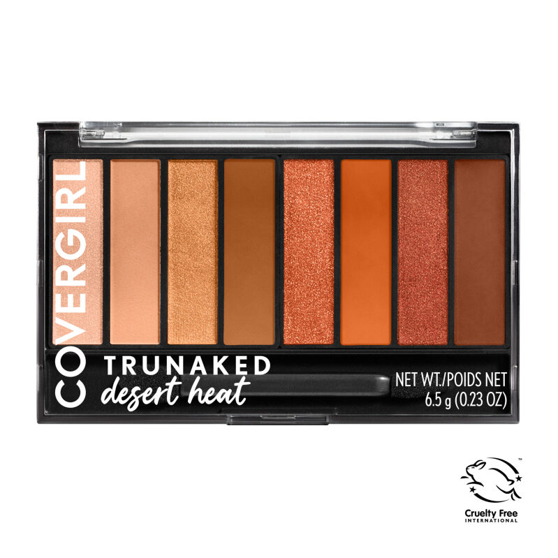 CoverGirl TruNaked Eyeshadow Palette, Desert Heat - Rich Pigments for Complete Look