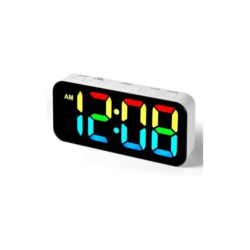 Catrne Loud Alarm Digital Clock with 13 Color Night Light