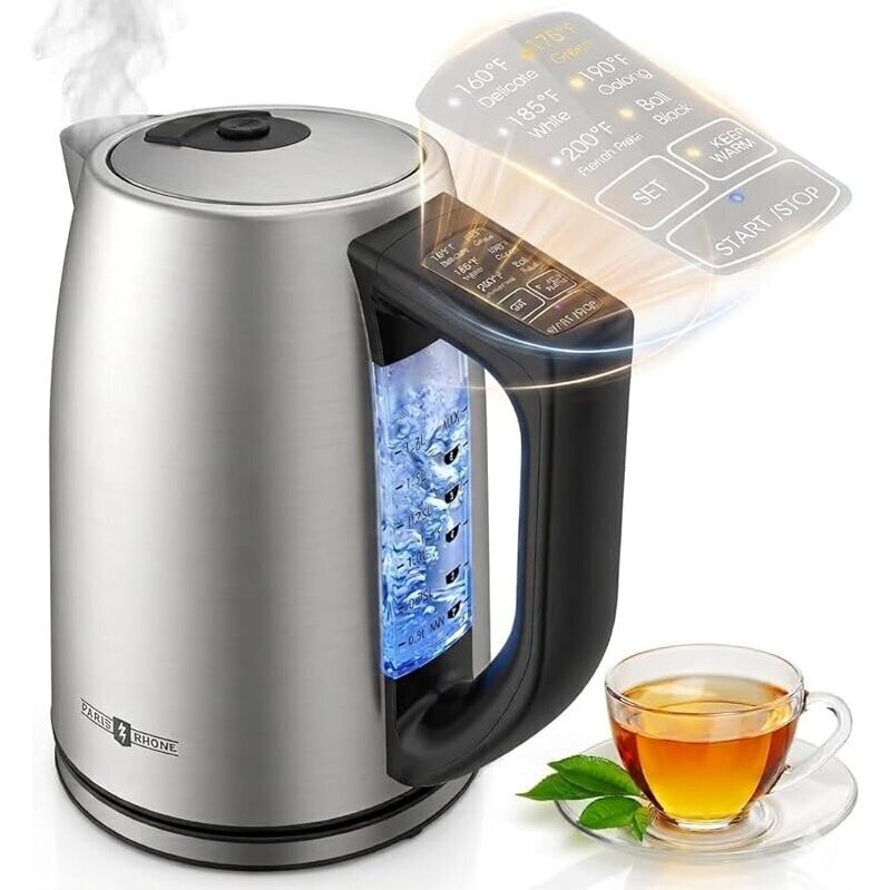 Precision Temperature Control Electric Kettle - Perfect for Tea and Coffee