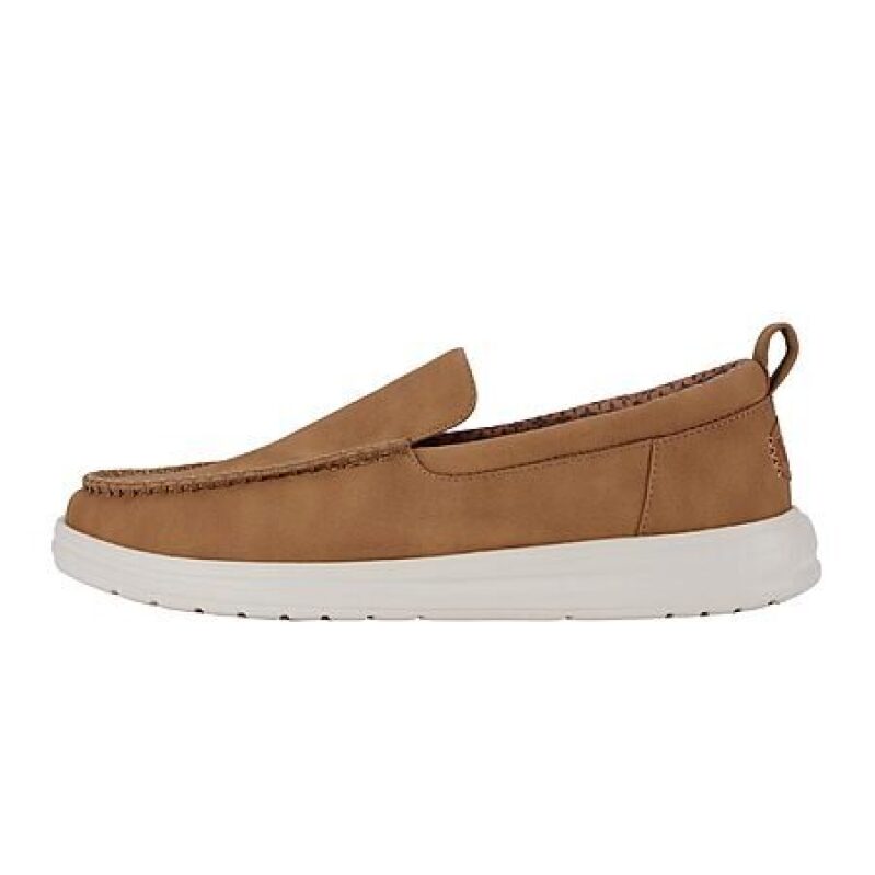 HeyDude Paul Loafer Classic Men's Slip-on Loafers (Walnut, Limited Sizes) - Stylish and Comfortable Footwear