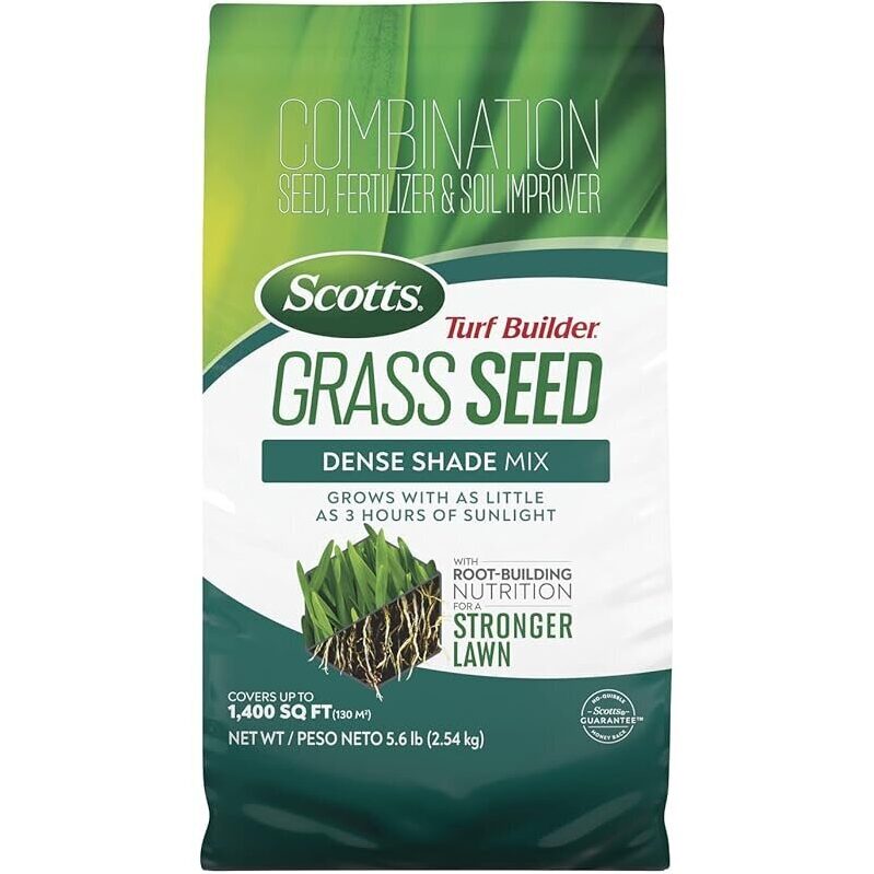Scotts Turf Builder Grass Seed Dense Shade Mix - Grows with Minimal Sunlight