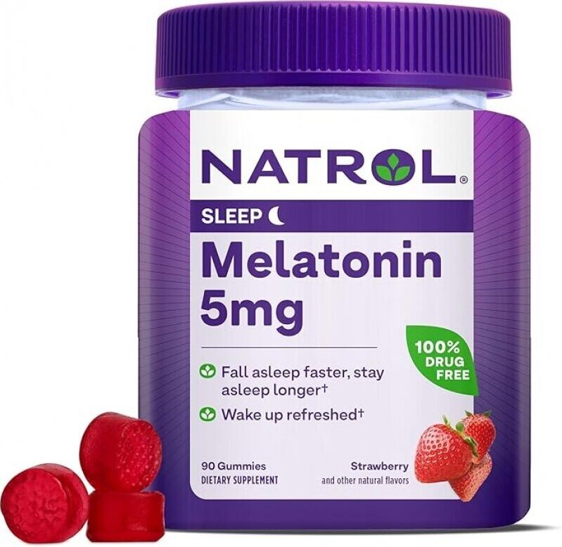 Natrol Melatonin Gummies: 5mg Sleep Support for Adults, 90 Count