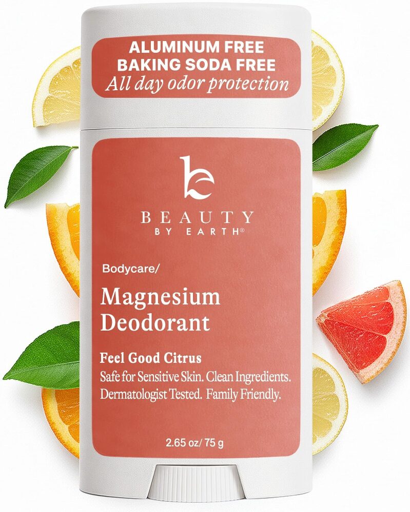 Beauty by Earth Magnesium Deodorant - Natural and Safe for Sensitive Skin