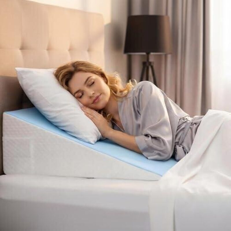 Memory Foam Wedge Pillow 50% OFF - Comfort and Support for Better Sleep
