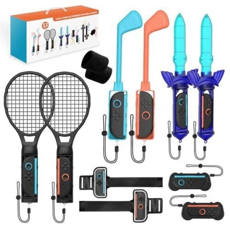 Switch2 12-Piece Game Accessory Bundle - Enhance Your Gaming Experience