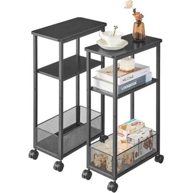 Portable Side Table with Wheels - 33% Discounted
