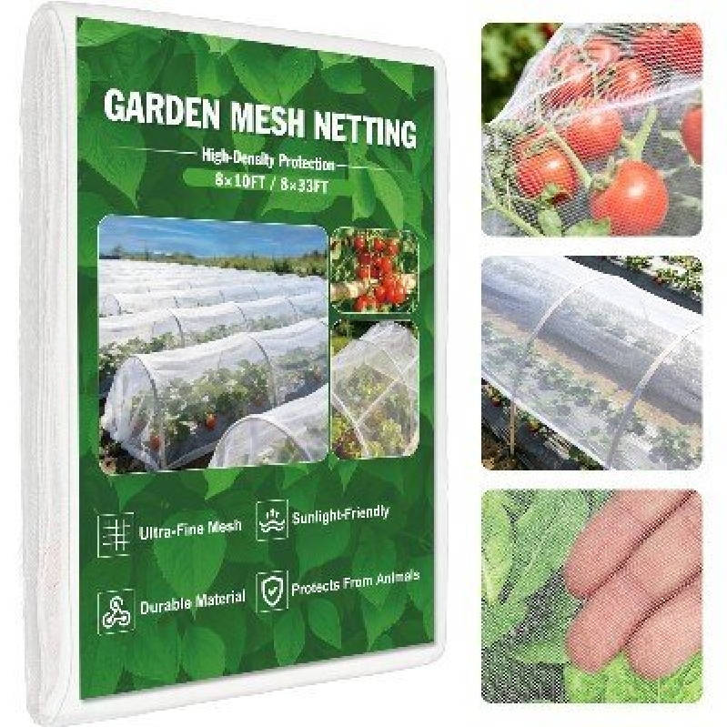 8'x10' Garden Mesh Netting for High-Density Protection