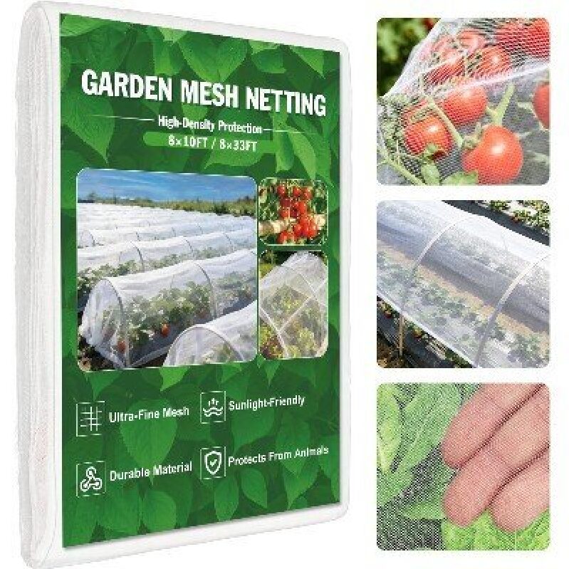8'x10' Garden Mesh Netting for High-Density Protection