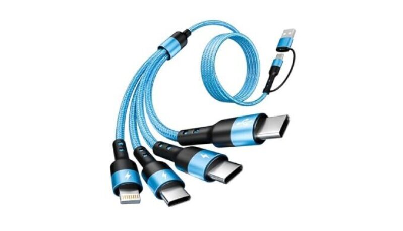 Multi Charging Cable for All Devices - 3 in 2 Data Cable 5FT