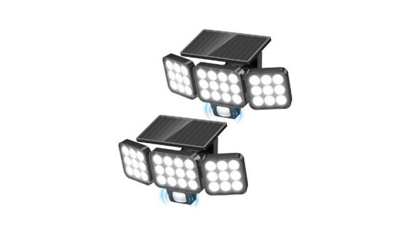 Bright Motion Sensor Outdoor Lights - 3500LM Solar Flood Lights