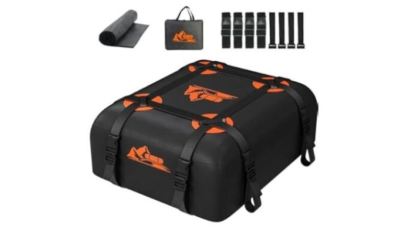 BATSUVCER Car Rooftop Cargo Carrier Bag - 15-20 Cubic Feet