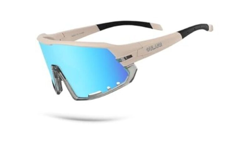 OULAIQI Cycling Glasses for Men Women - UV400 Protection Sports Sunglasses