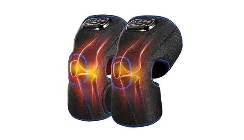 CINCOM Heated Knee Massager with Air Compression and Heat for Pain Relief