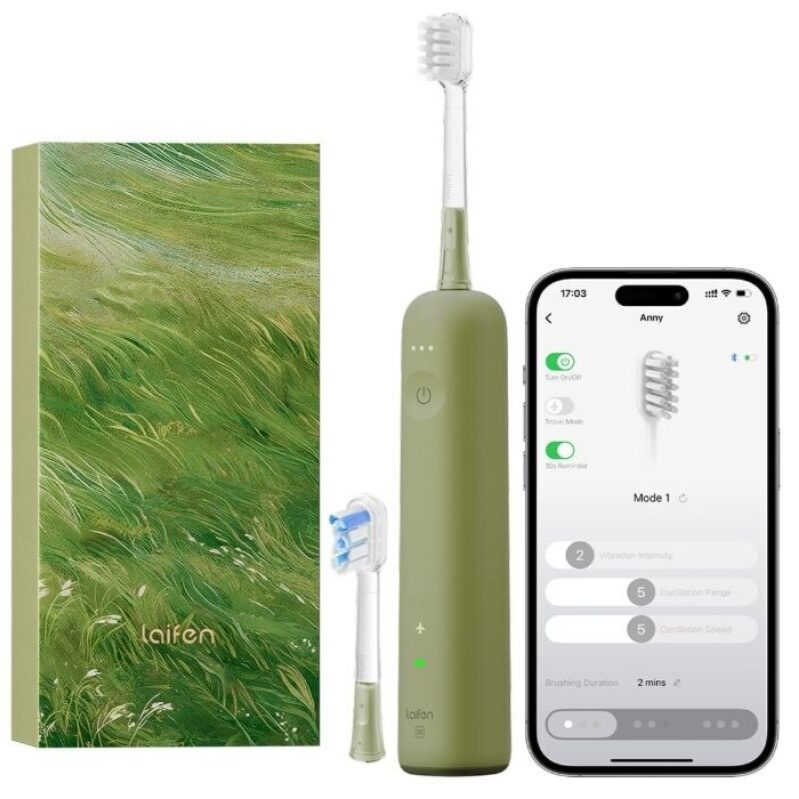 Laifen Wave Special Electric Toothbrush - Meadow Green, 24% Off