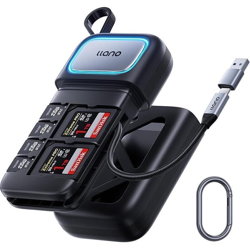 High-Speed 2-in-1 SD/Micro SD Card Reader Adapter