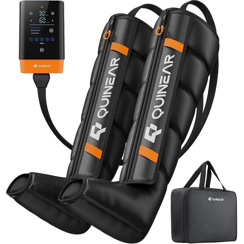 Quinear Cordless Leg Recovery System: Premium 5-Zone Air Compression